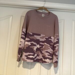 Victoria’s Secret Pink Women Shirt, Size Medium, Color Purple Multi Color Preown